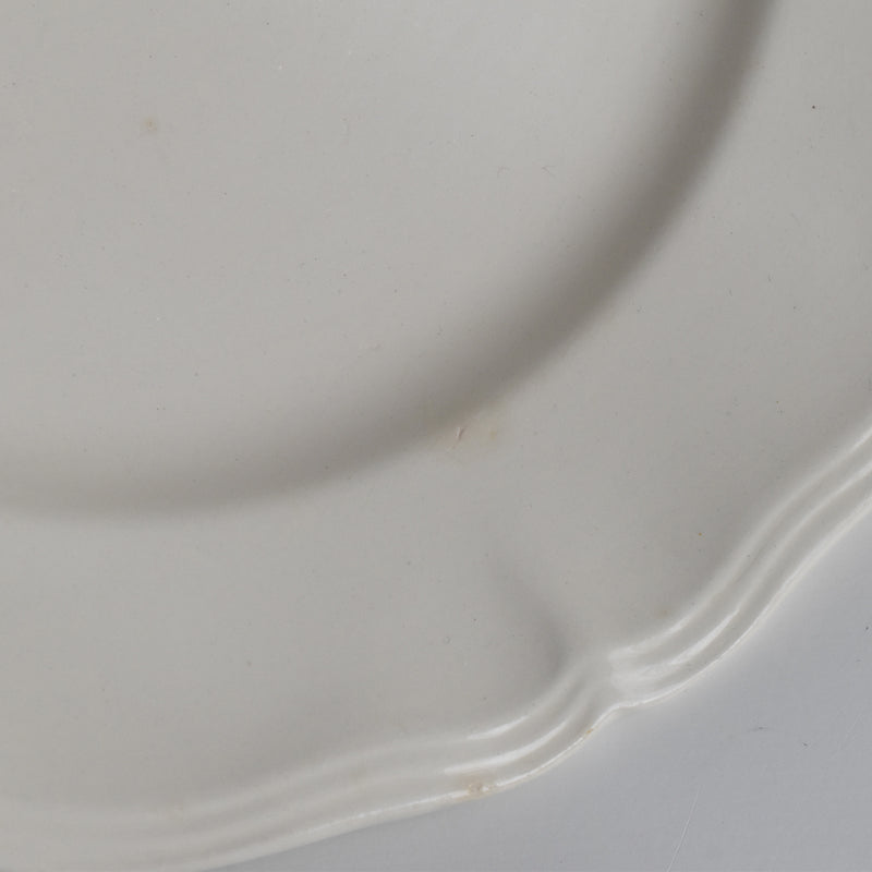 Vintage Plate Digoin & Sarreguemines Scalloped Rim 23cm