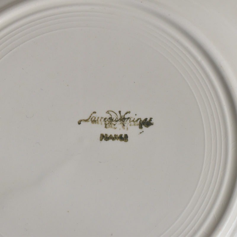 Vintage Plate Digoin & Sarreguemines Scalloped Rim 23cm