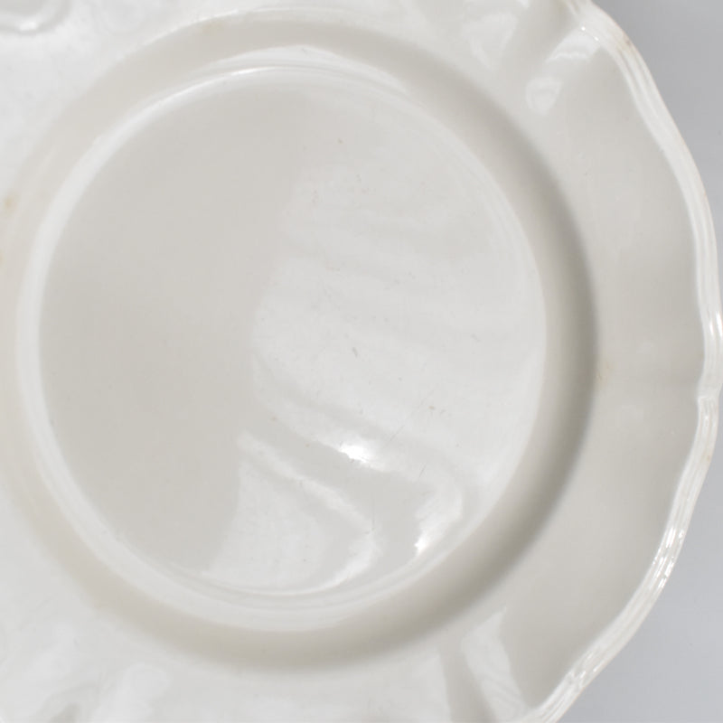 Vintage Plate Digoin & Sarreguemines Scalloped Rim 23cm