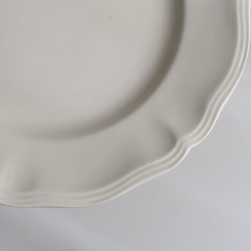 Vintage Plate Digoin & Sarreguemines Scalloped Rim 23cm