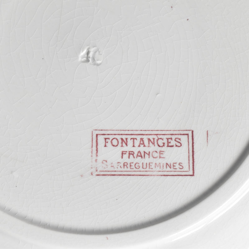 アンティークプレート U&Cサルグミンヌ Fontanges (フォンたンジュ） A