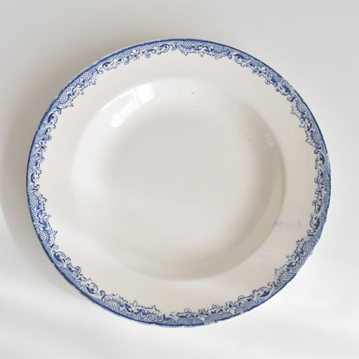 アンティーク深皿 サルグミンヌ Fontanges (フォンタンジュ） ブルー B