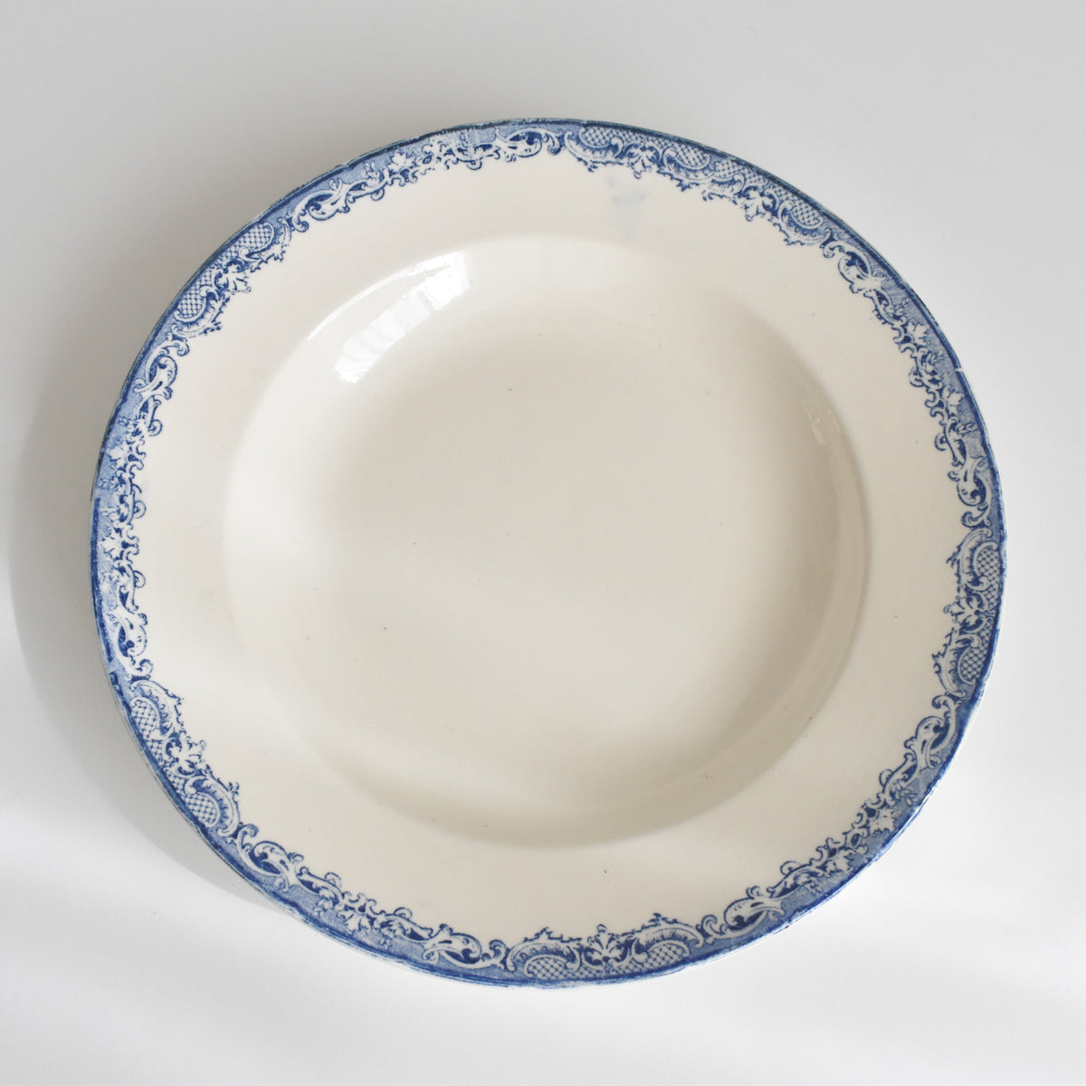 アンティーク深皿 サルグミンヌ Fontanges (フォンタンジュ） ブルー C