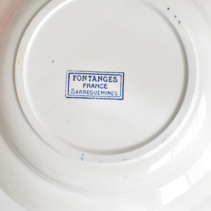 アンティーク深皿 サルグミンヌ Fontanges (フォンタンジュ） ブルー E