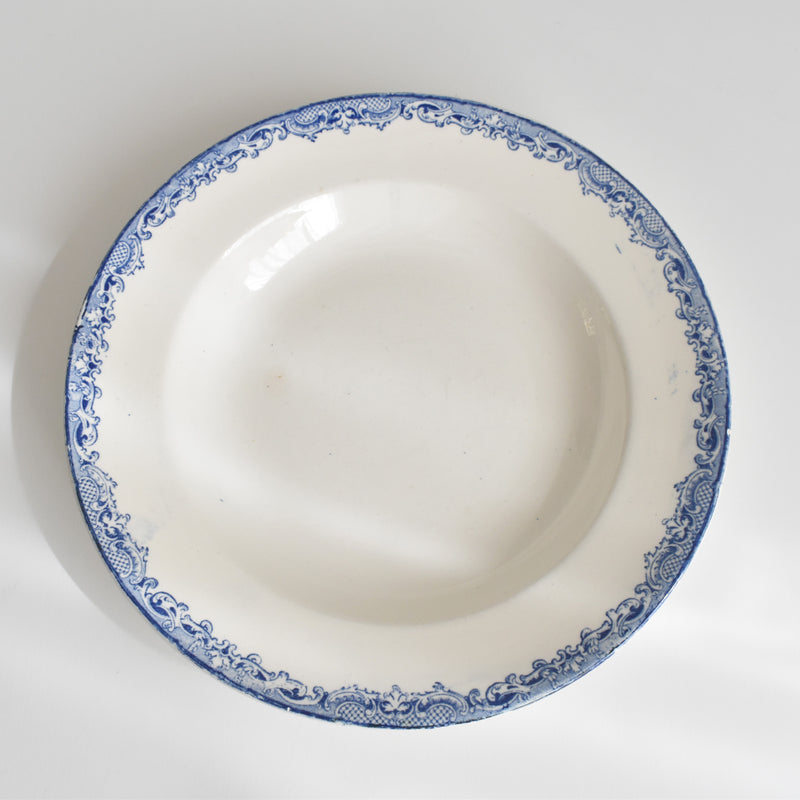 アンティーク深皿 サルグミンヌ Fontanges (フォンタンジュ） ブルー F