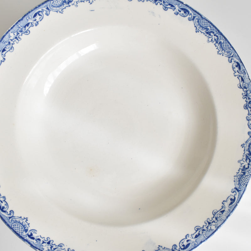 アンティーク深皿 サルグミンヌ Fontanges (フォンタンジュ） ブルー F