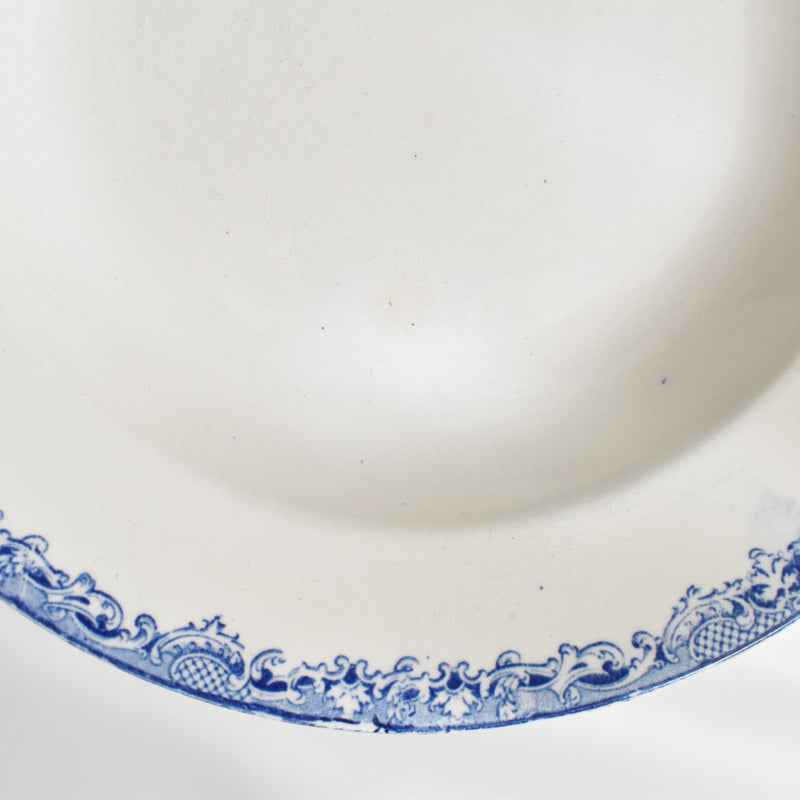 アンティーク深皿 サルグミンヌ Fontanges (フォンタンジュ） ブルー F