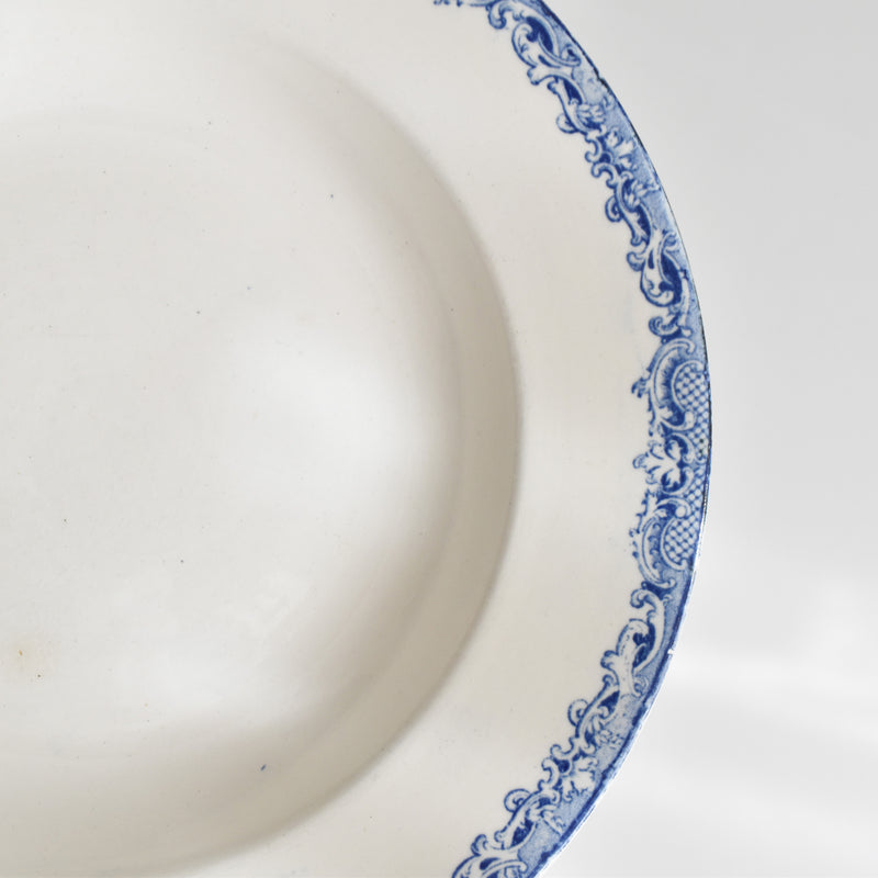 アンティーク深皿 サルグミンヌ Fontanges (フォンタンジュ） ブルー F