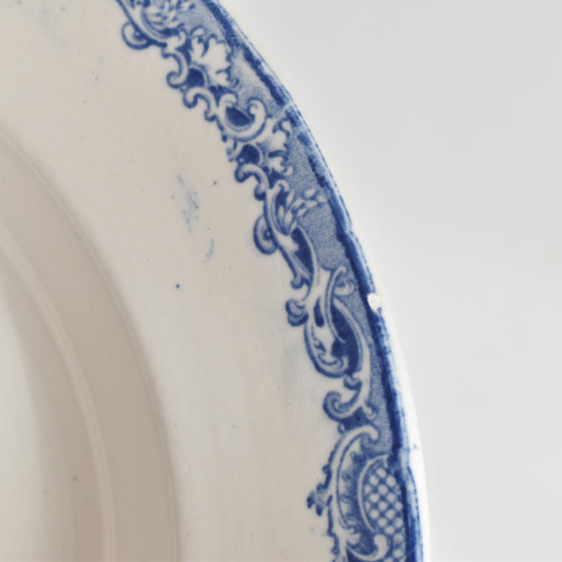 アンティーク深皿 サルグミンヌ Fontanges (フォンタンジュ） ブルー F