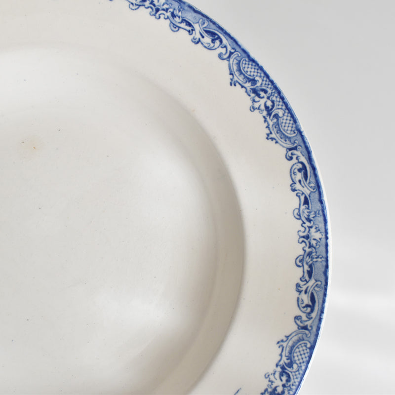 アンティーク深皿 サルグミンヌ Fontanges (フォンタンジュ） ブルー F