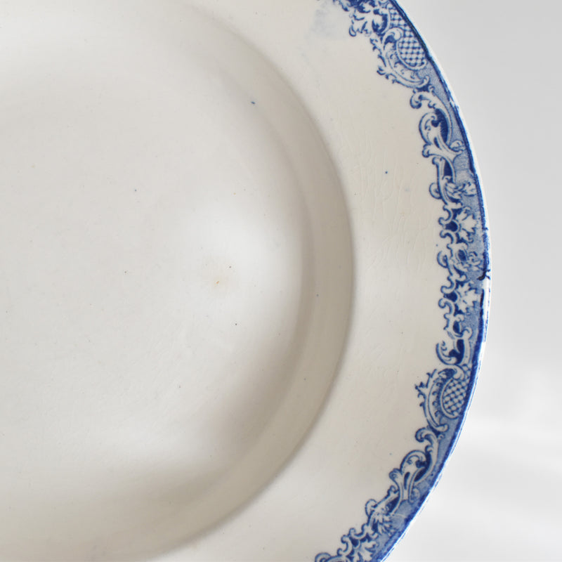 アンティーク深皿 サルグミンヌ Fontanges (フォンタンジュ） ブルー F