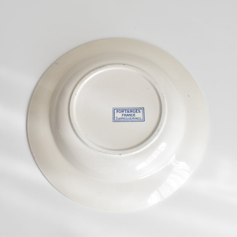 アンティーク深皿 サルグミンヌ Fontanges (フォンタンジュ） ブルー F