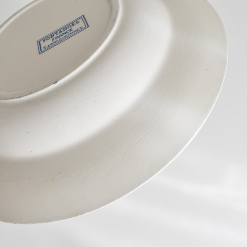 アンティーク深皿 サルグミンヌ Fontanges (フォンタンジュ） ブルー F