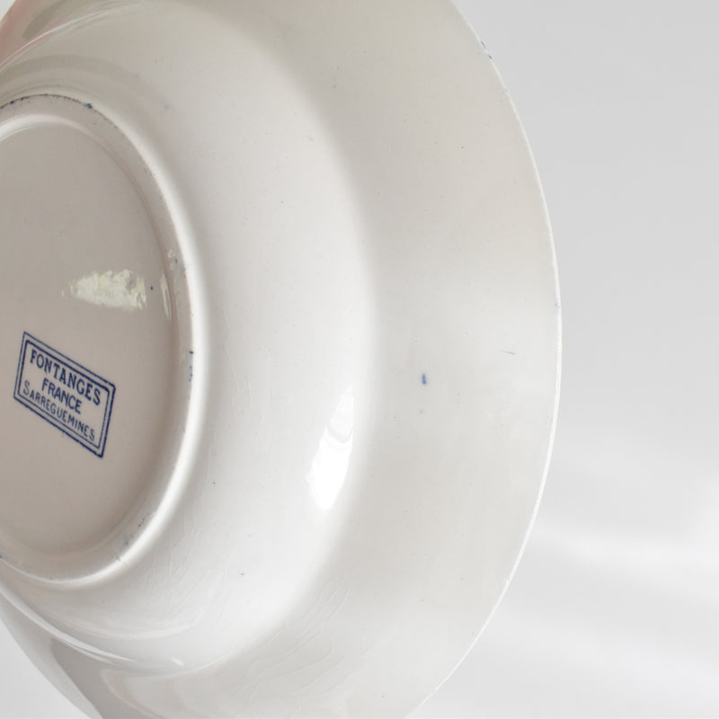 アンティーク深皿 サルグミンヌ Fontanges (フォンタンジュ） ブルー F