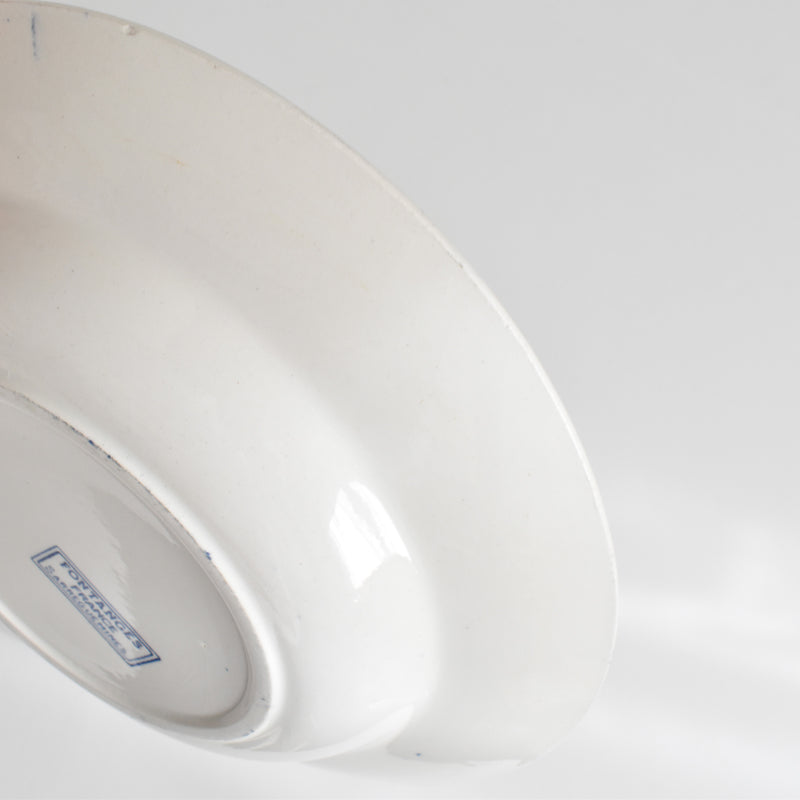 アンティーク深皿 サルグミンヌ Fontanges (フォンタンジュ） ブルー F