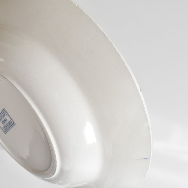 アンティーク深皿 サルグミンヌ Fontanges (フォンタンジュ） ブルー F