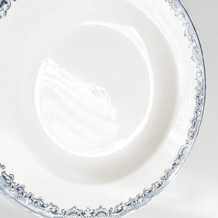 アンティーク深皿 サルグミンヌ Fontanges (フォンタンジュ） ダークブルー A