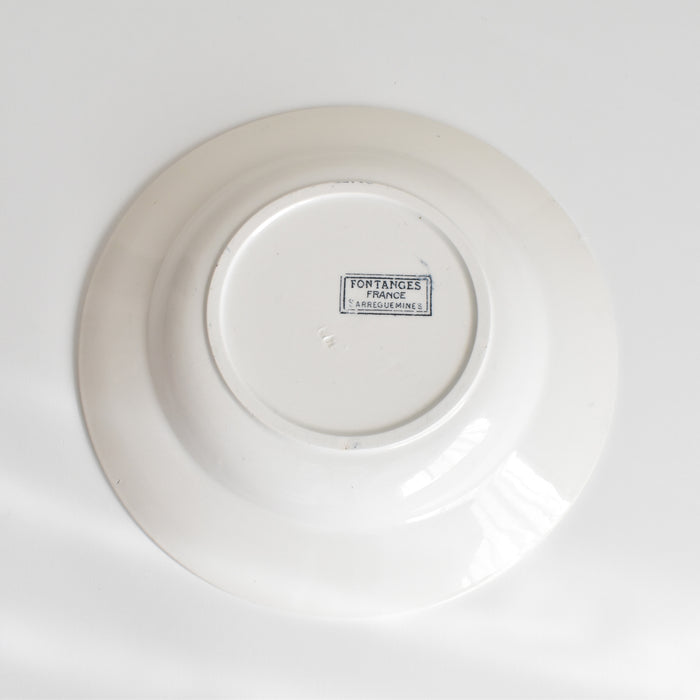 アンティーク深皿 サルグミンヌ Fontanges (フォンタンジュ） ダークブルー A