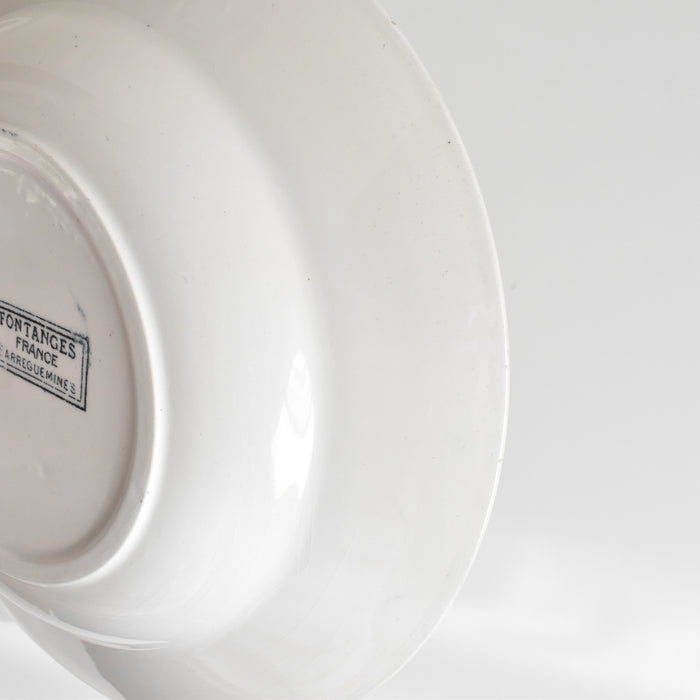 アンティーク深皿 サルグミンヌ Fontanges (フォンタンジュ） ダークブルー A