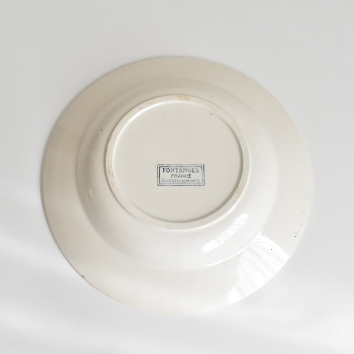 アンティーク深皿 サルグミンヌ Fontanges (フォンタンジュ） ダークブルー B