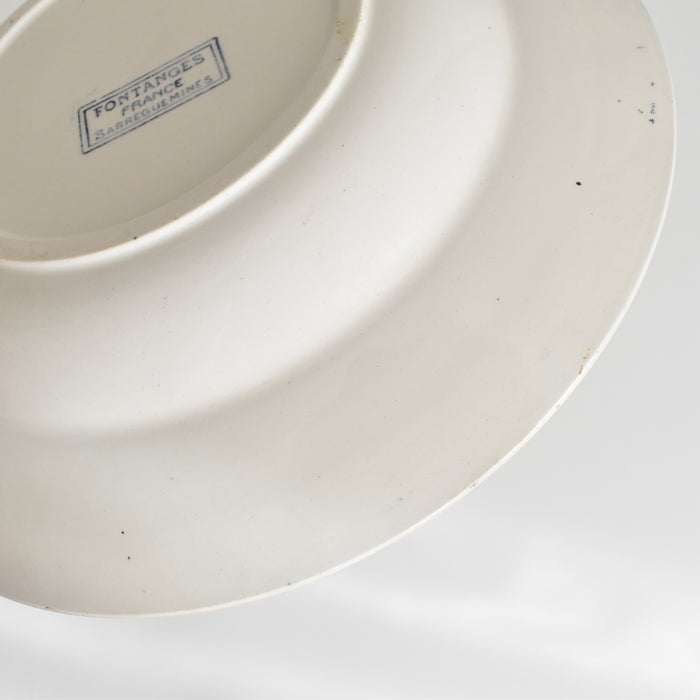 アンティーク深皿 サルグミンヌ Fontanges (フォンタンジュ） ダークブルー B