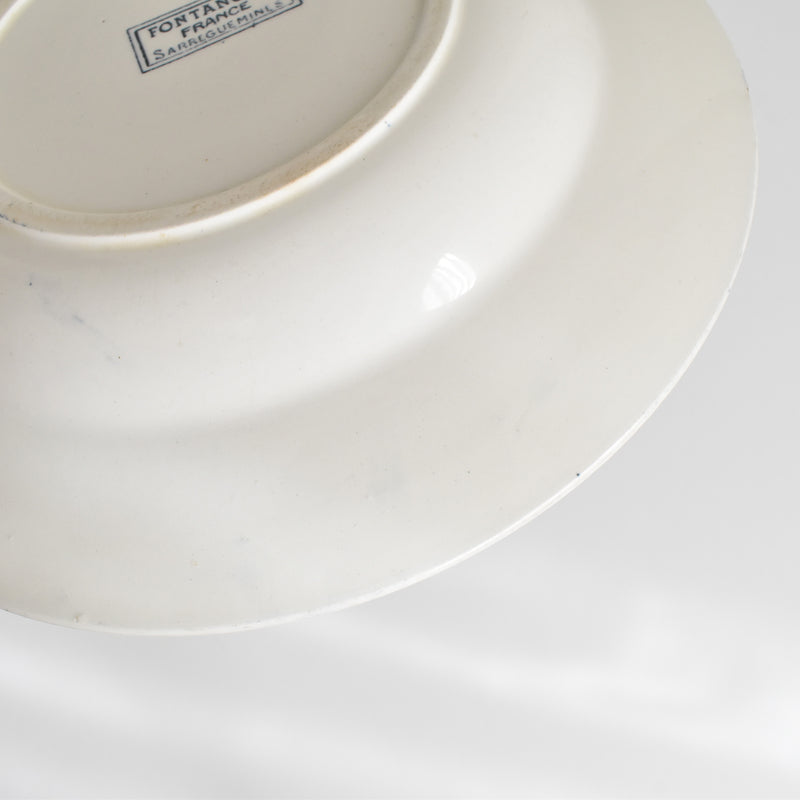 アンティーク深皿 サルグミンヌ Fontanges (フォンタンジュ） ダークブルー D