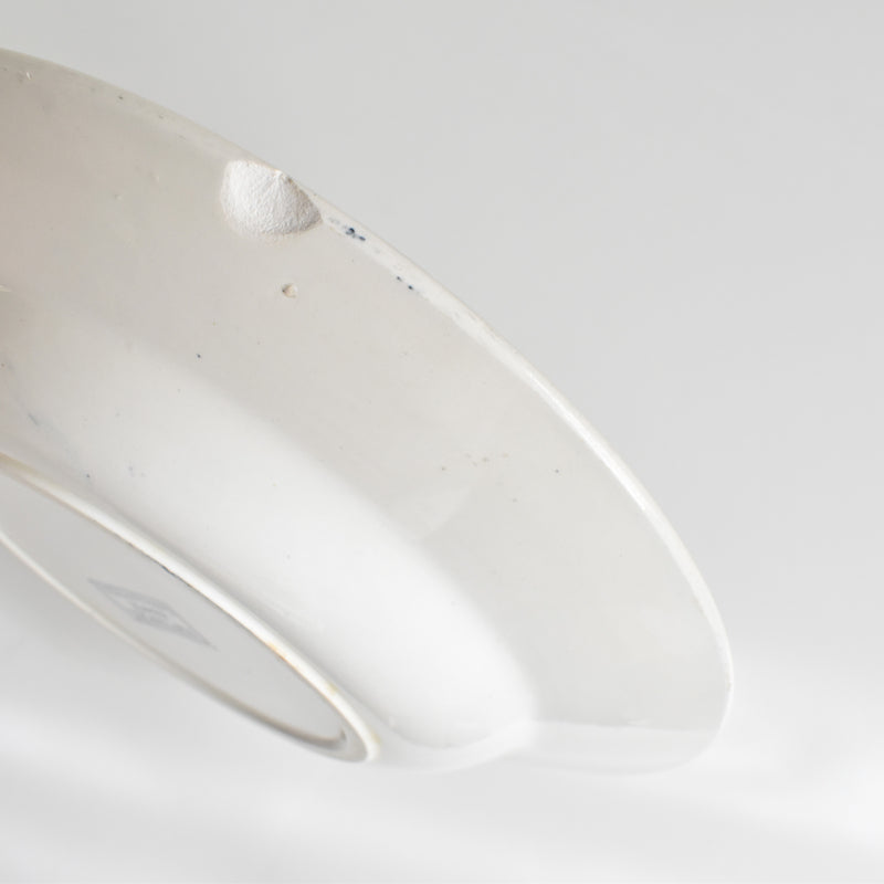 アンティーク深皿 サルグミンヌ Fontanges (フォンタンジュ） ダークブルー D