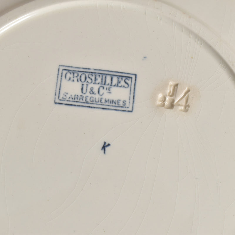 アンティークプレート U&Cサルグミンヌ Groseilles (グロゼイユ）2-A