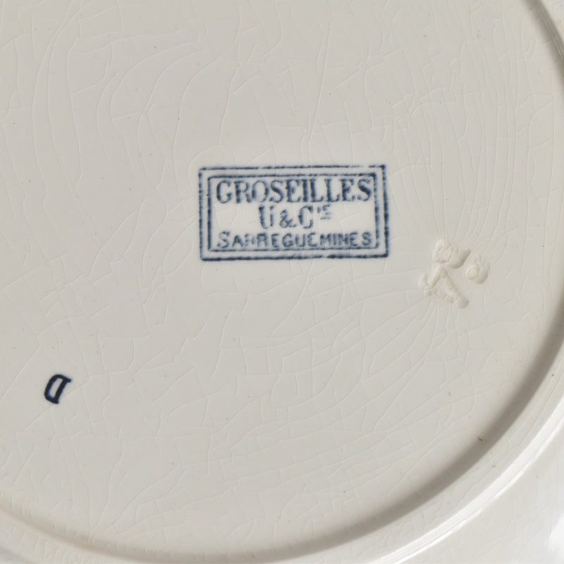 アンティークプレート U&Cサルグミンヌ Groseilles (グロゼイユ）2-C