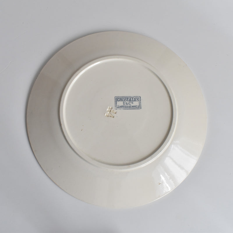 アンティークプレート U&Cサルグミンヌ Groseilles (グロゼイユ）2-E