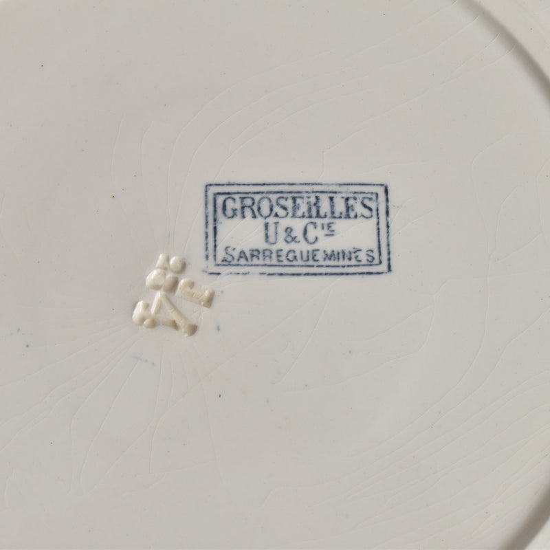 アンティークプレート U&Cサルグミンヌ Groseilles (グロゼイユ）2-E