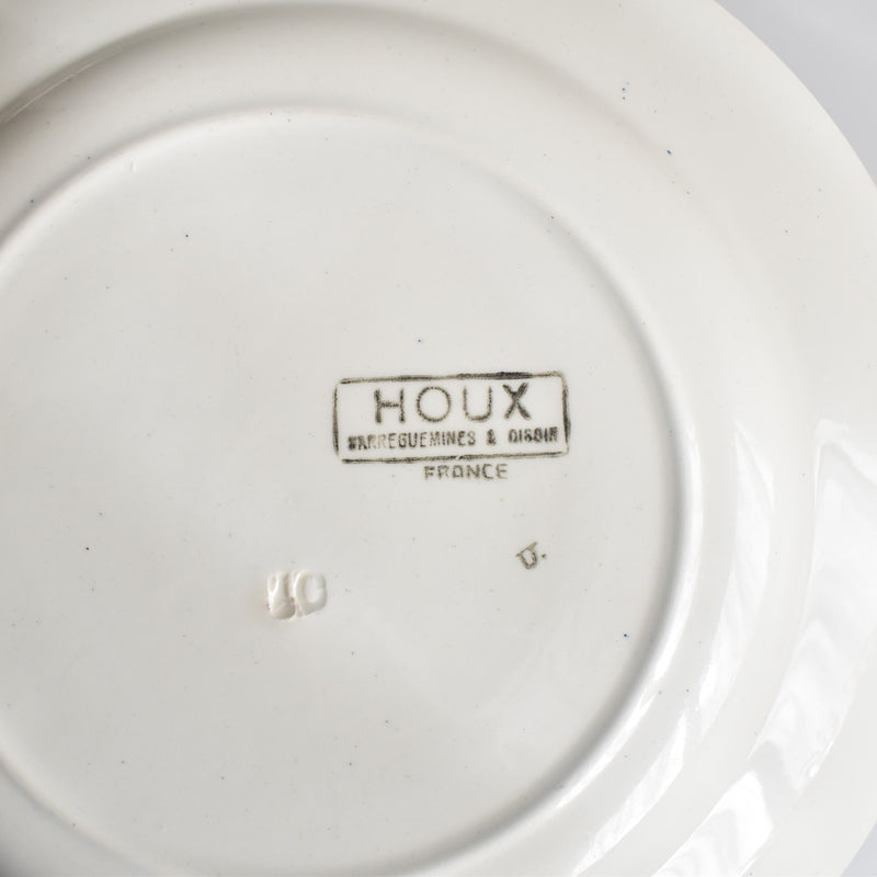 Vintage Plate Digoin & Sarreguemines HOUX (Holly) A