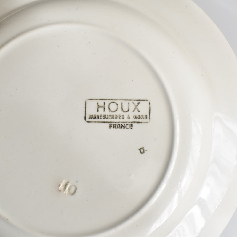 Vintage Plate Digoin & Sarreguemines HOUX (Holly) B