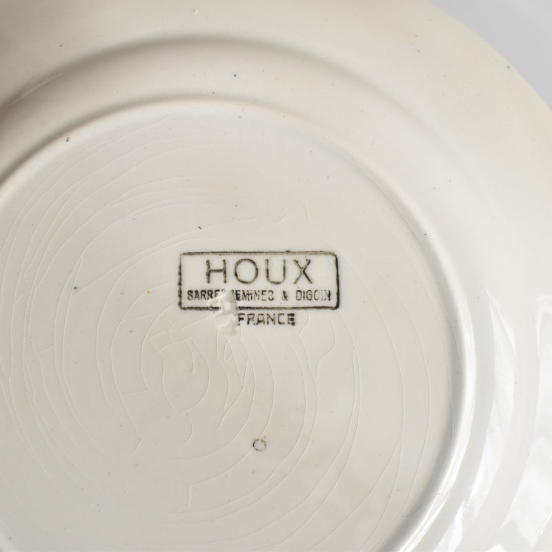 Vintage plate: Digoin & Sarreguemines HOUX (Holly) C