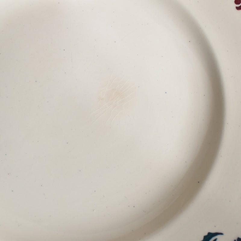 Vintage Plate Digoin & Sarreguemines HOUX (Holly) E