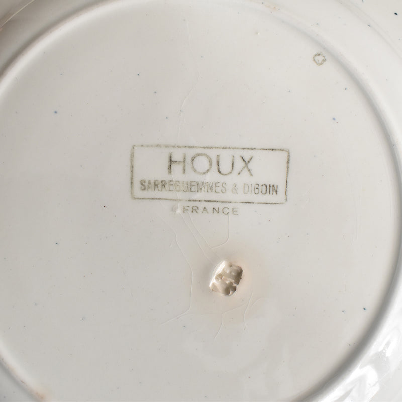 Vintage Plate Digoin & Sarreguemines HOUX (Holly) E