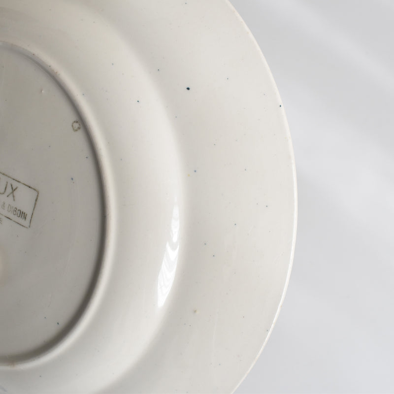 Vintage Plate Digoin & Sarreguemines HOUX (Holly) E