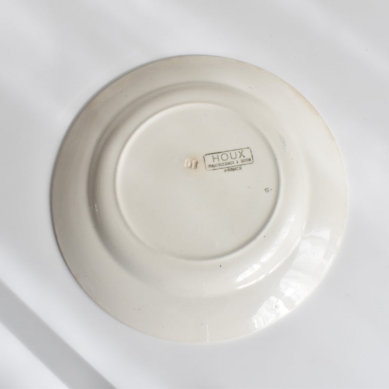 Vintage Plate: Digoin & Sarreguemines HOUX (Holly) F
