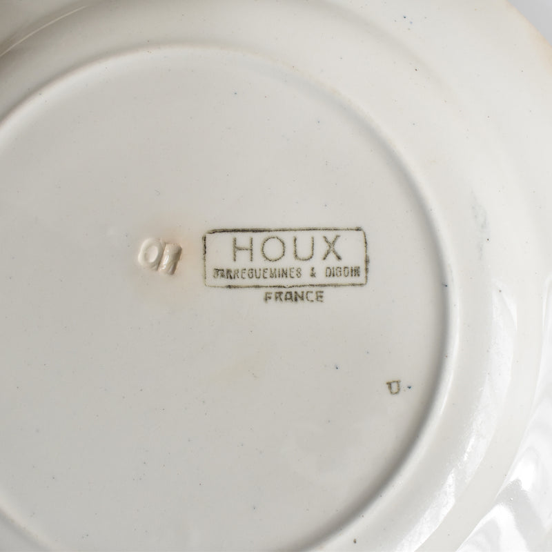Vintage Plate: Digoin & Sarreguemines HOUX (Holly) F