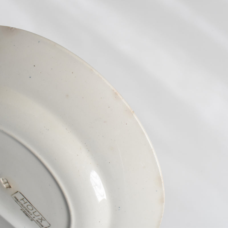 Vintage Plate: Digoin & Sarreguemines HOUX (Holly) F