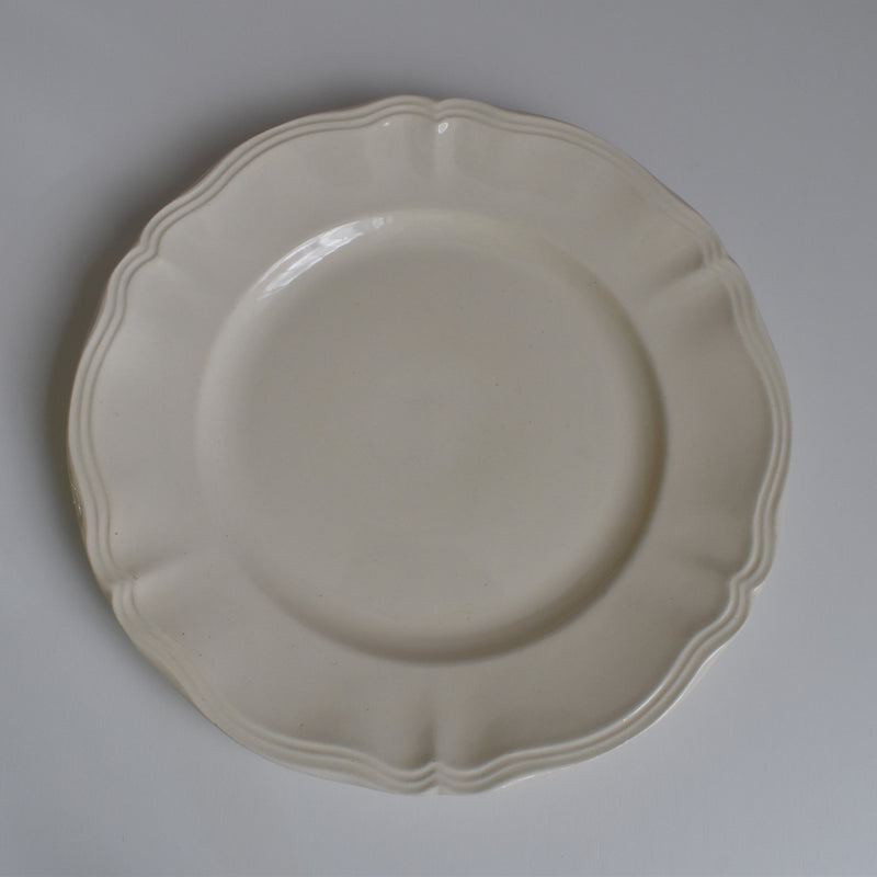 Vintage Plate Digoin & Sarreguemines Scalloped Rim 23cm A