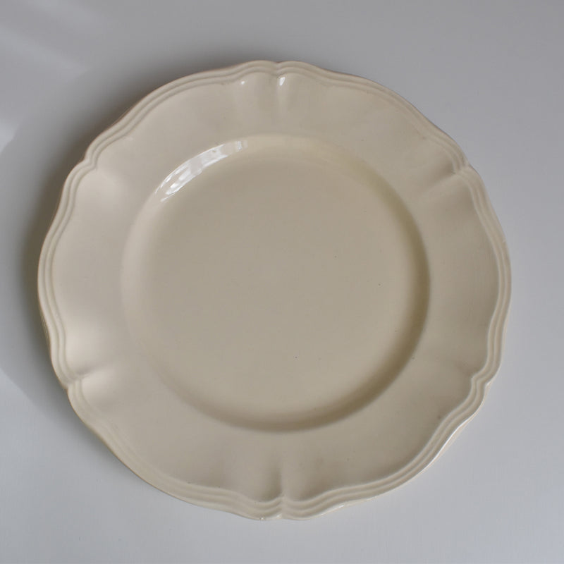 Vintage Plate Digoin & Sarreguemines Scalloped Edge 23cm C