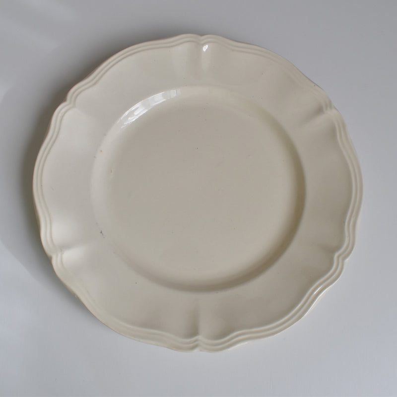 Vintage plate, Digoin & Sarreguemines, floral rim, 23cm D