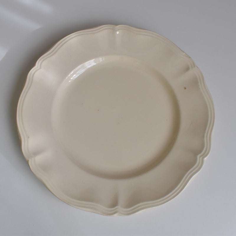 Vintage Digoin & Sarreguemines Flower Rim Plate 23cm E