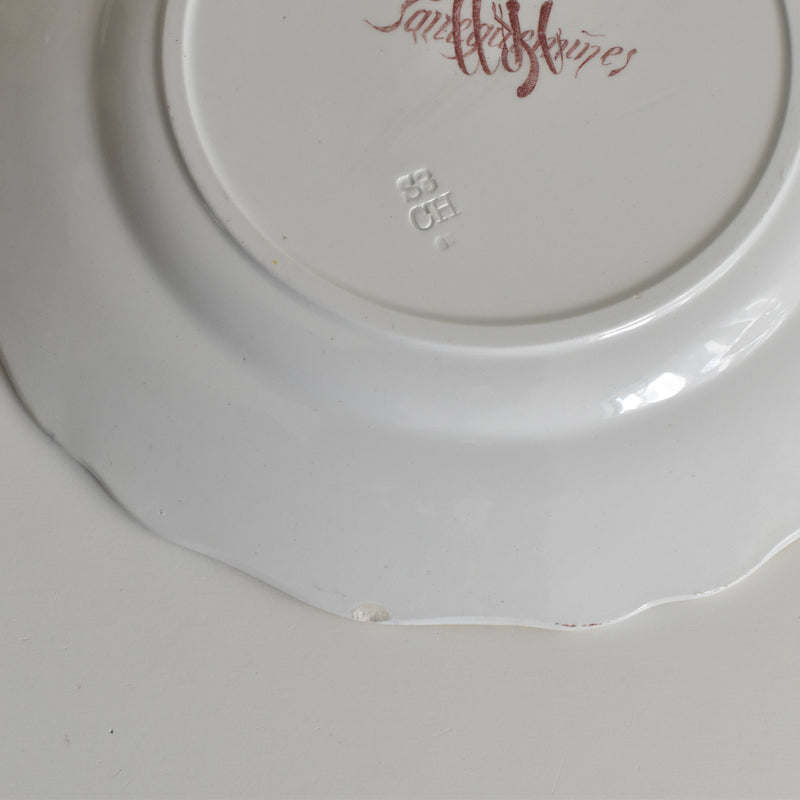 アンティークプレート U&Cサルグミンヌ Montmorency（モンモランシー） E