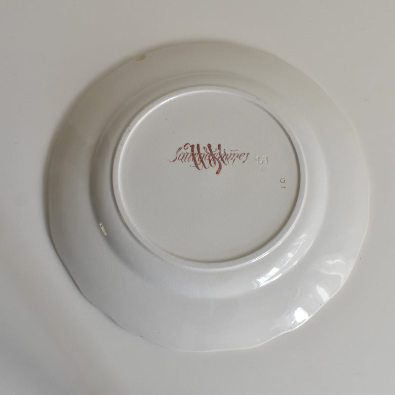 Antique Plate U&C Sarreguemines Montmorency F