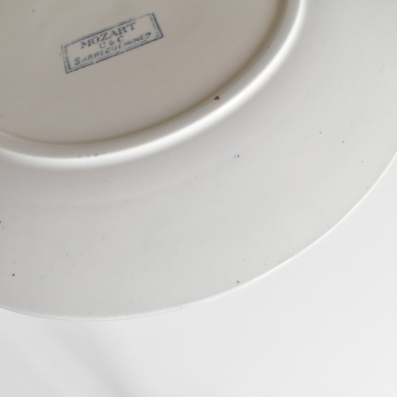 Antique Plate: U&C Sarreguemines "Mozart" B