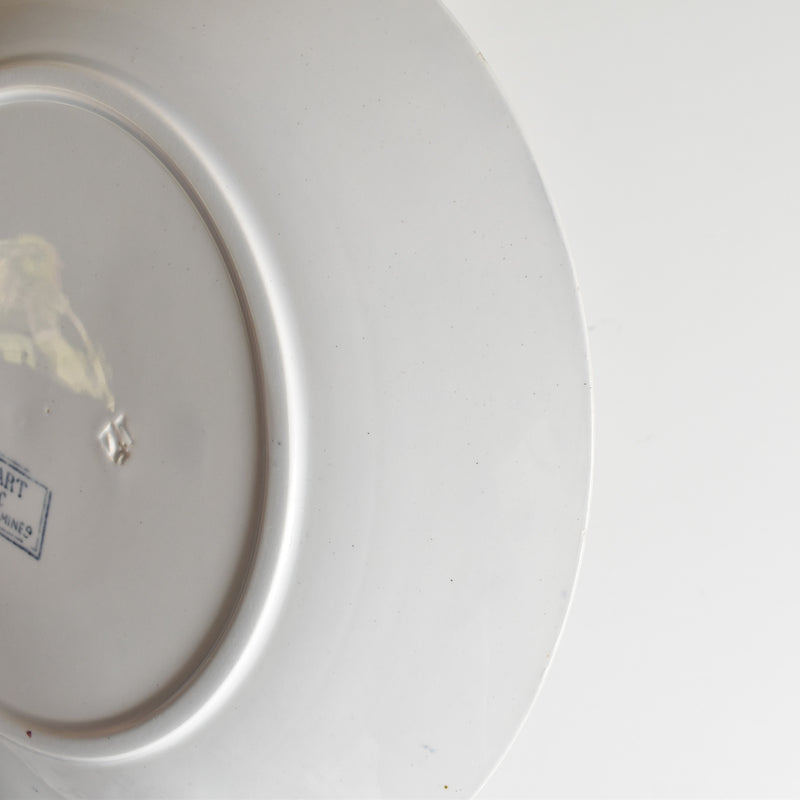 Antique Plate: U&C Sarreguemines "Mozart" B