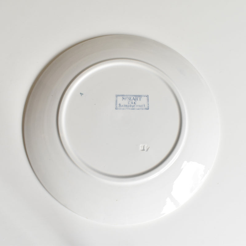 Antique Plate, U&C Sarreguemines, Mozart (C)