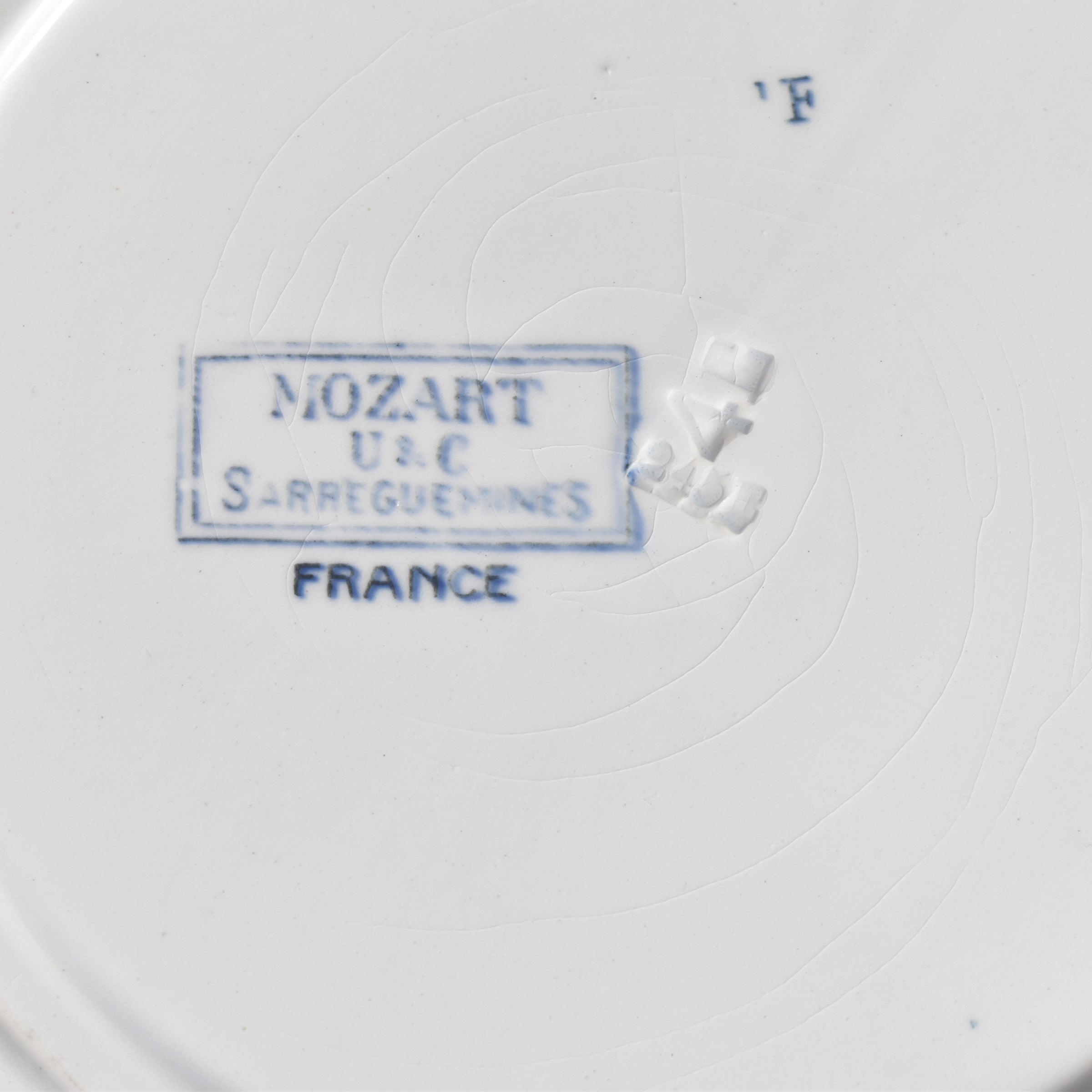 アンティークプレート U&C サルグミンヌ Mozart（モーツァルト）C
